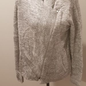 Gap Gray asymmetrical zip